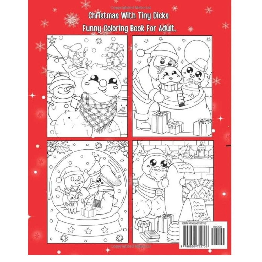 D🎄ckmas 's Coloring Adventure: Christmas With Tiny D🎄cks Funny Coloring Book - Picture 2 of 2